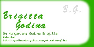 brigitta godina business card